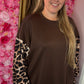 Sweater Flair Bruin Plus Size Maat 48 t/m 52