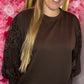 Sweater Gaya Bruin Plus Size Maat 44 t/m 48