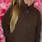 Jas Bling Queen Bruin Plus Size Maat 46 t/m 50
