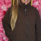 Jas Bling Queen Bruin Plus Size Maat 46 t/m 50
