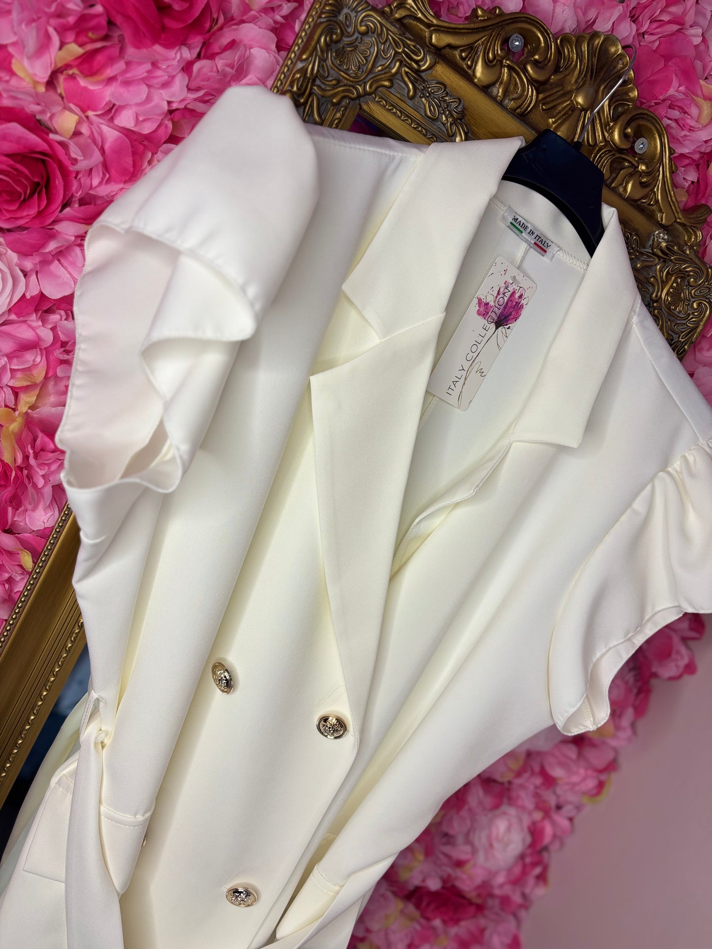 Jurk Classy Wit Maat 44 t/m 50-52