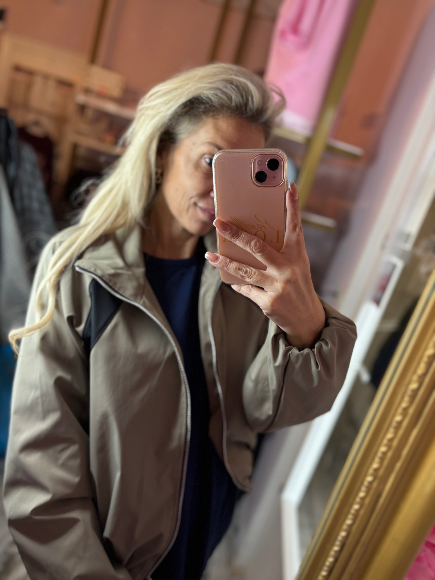 Bomber Yve Shell Taupe tot maat 44
