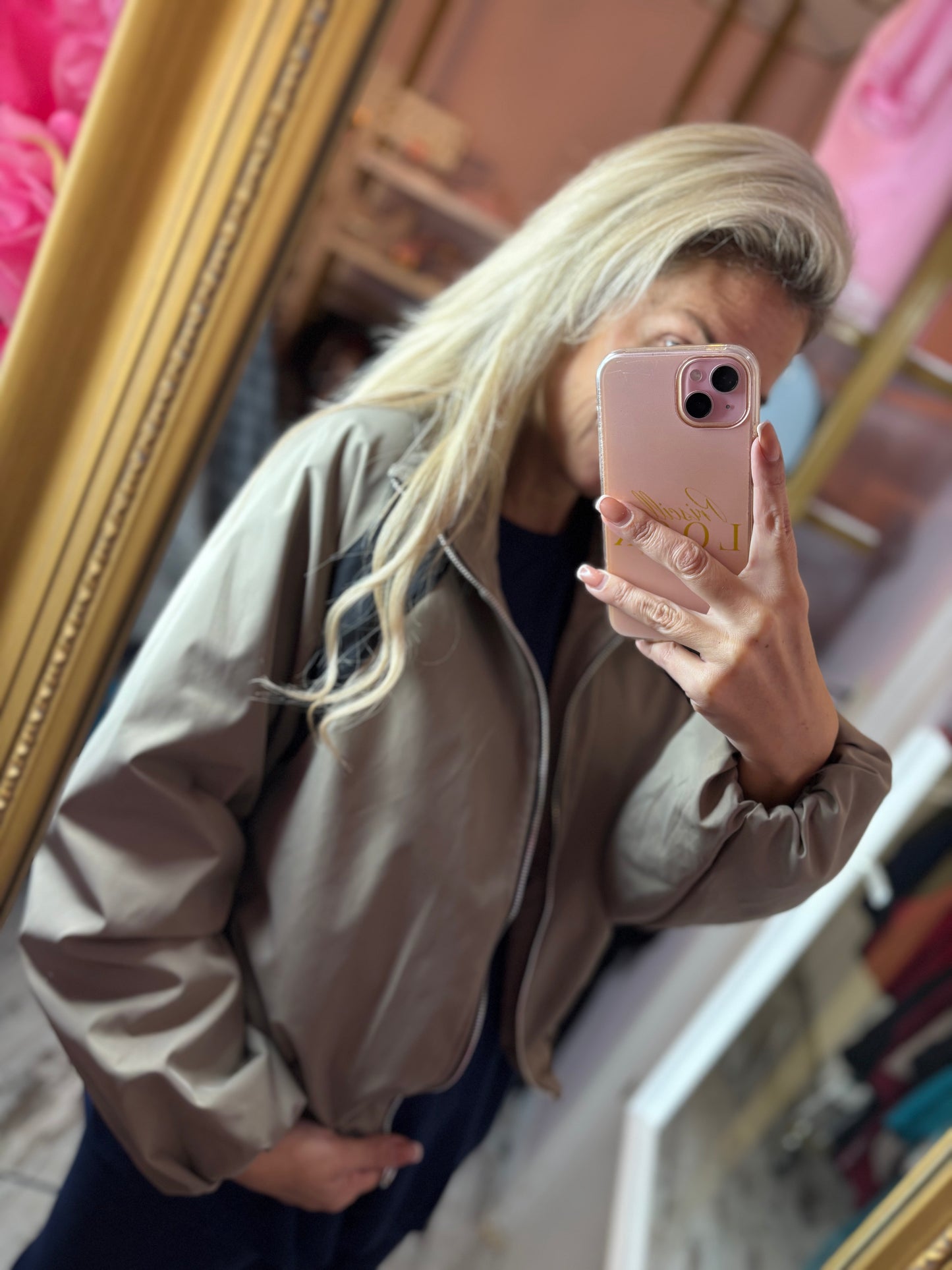 Bomber Yve Shell Taupe tot maat 44