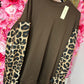 Sweater Flair Bruin Plus Size Maat 48 t/m 52
