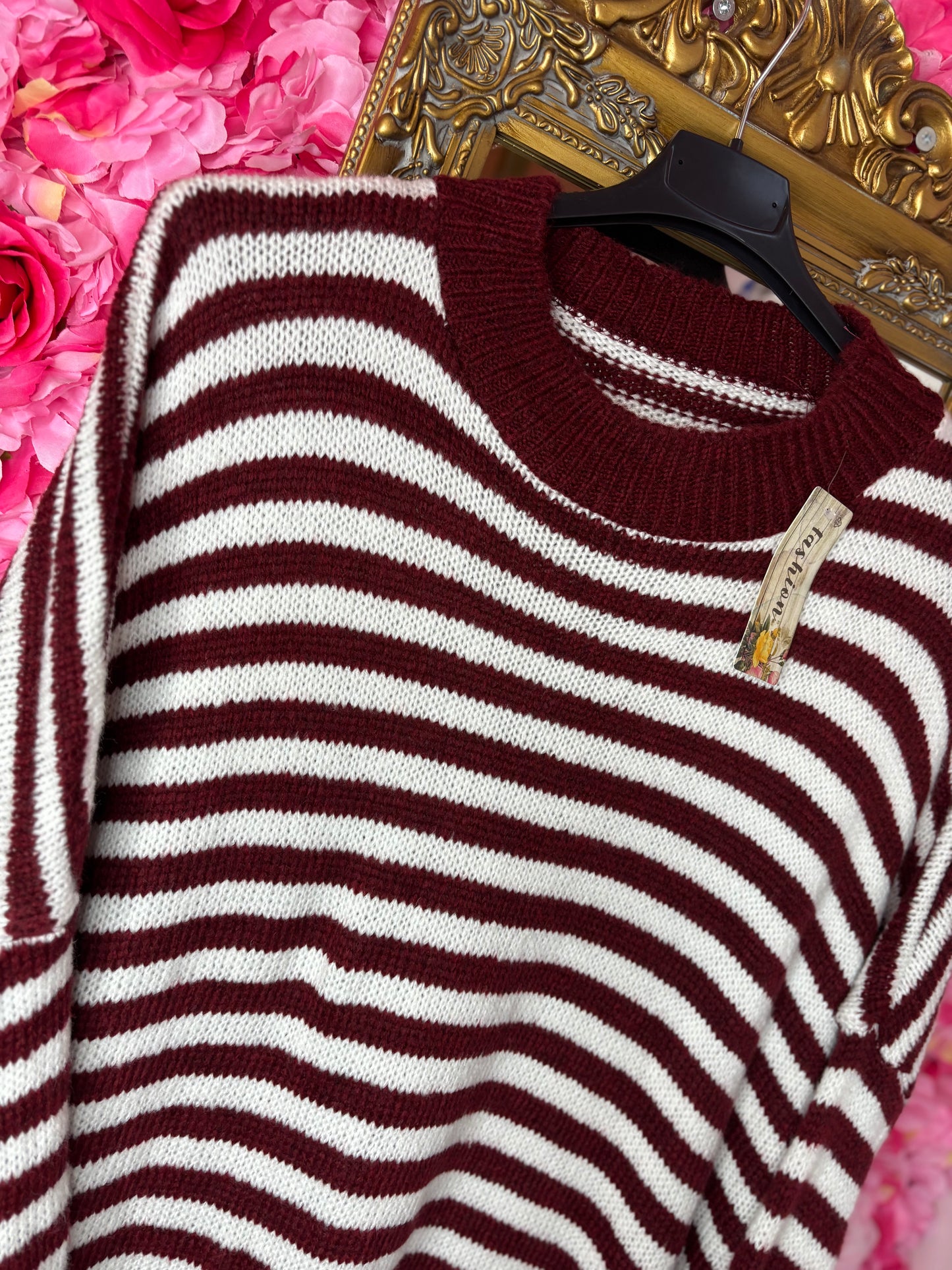 Trui Cozy Cloud Bordeaux Plus Size Maat 48 t/m 52