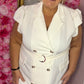 Jurk Classy Wit Maat 44 t/m 50-52