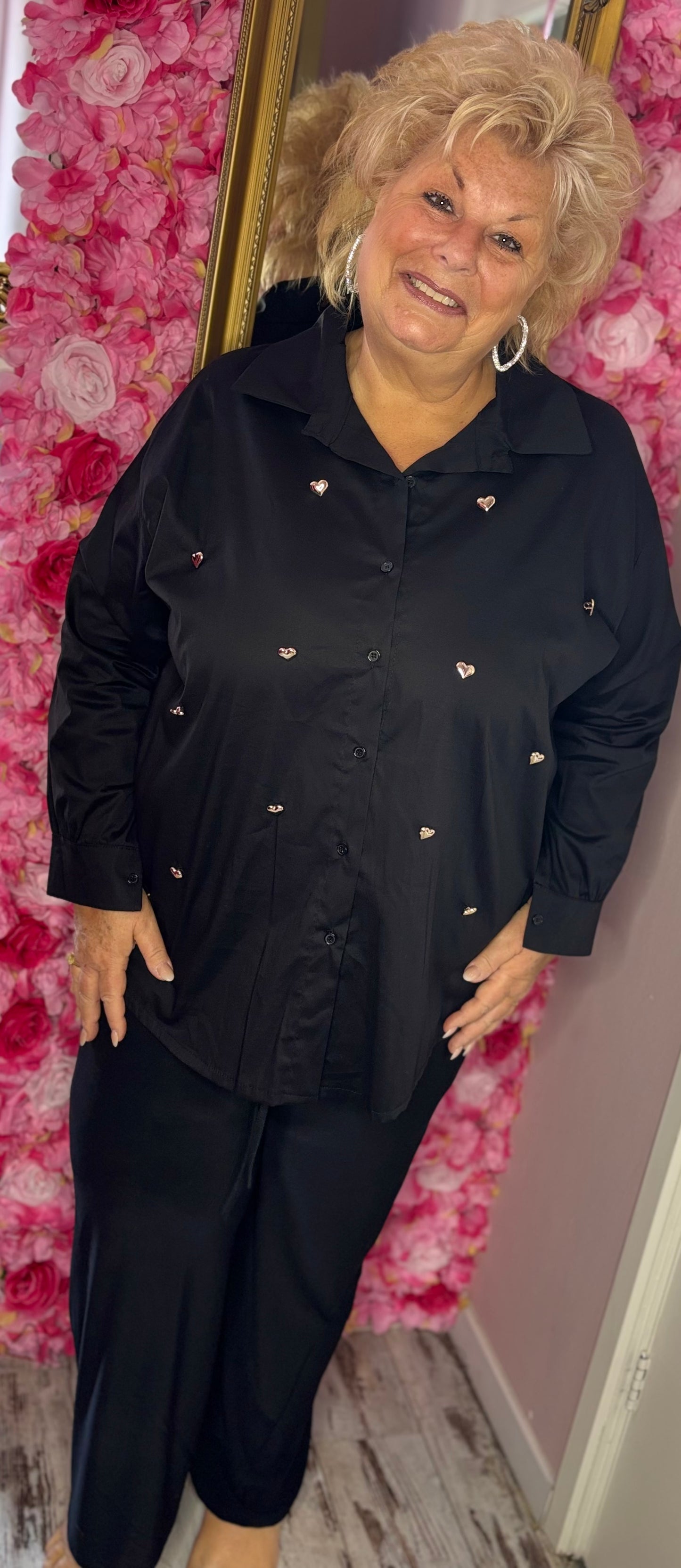 Broek Travel Zwart Plus Size Maat t/m 54