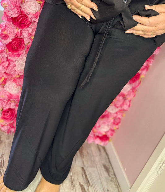 Broek Travel Zwart Plus Size Maat t/m 54