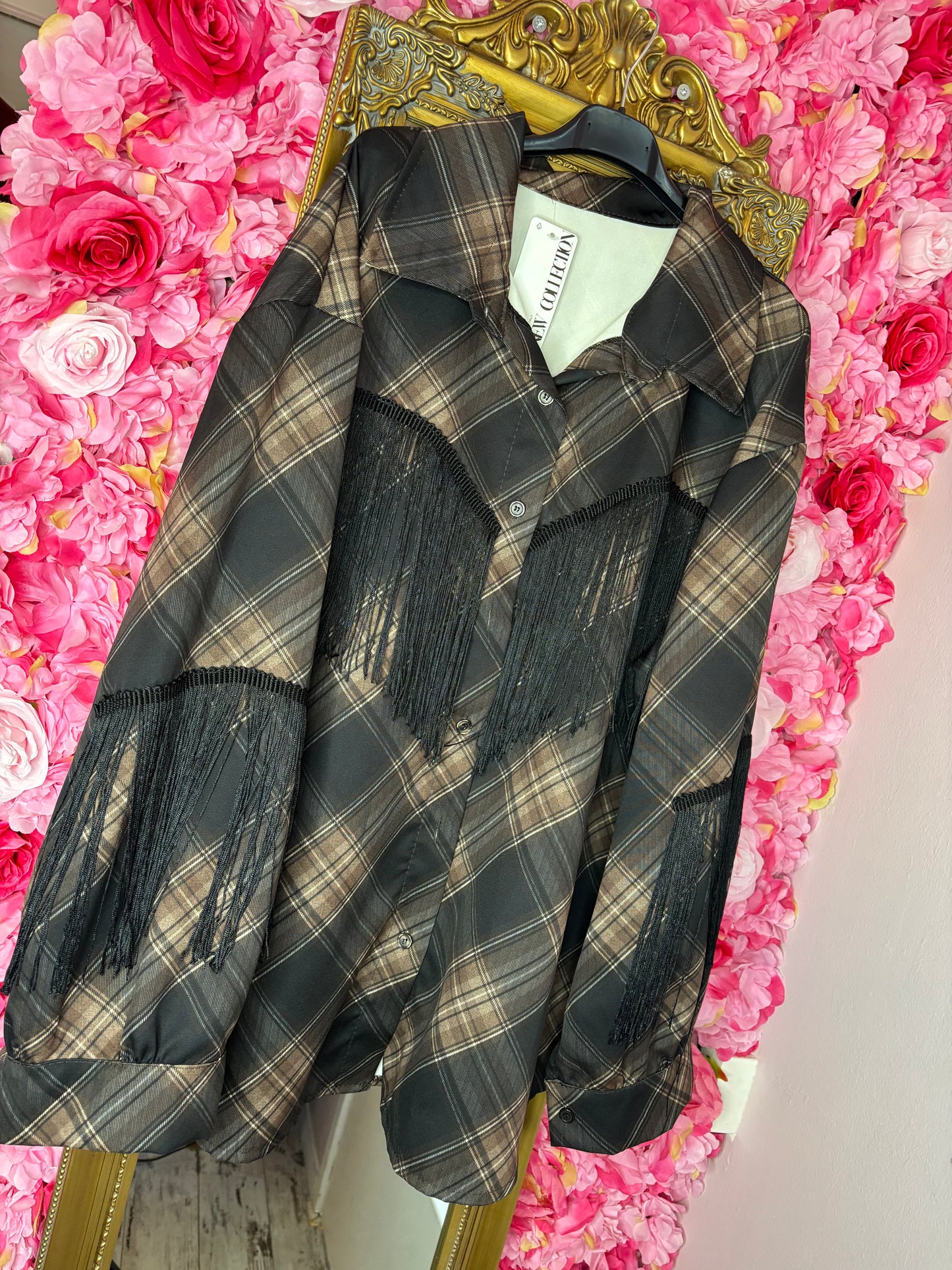 Blouse West Wild Zwart Plus Size Maat 44 t/m 48