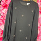 Sweater Sweatheart Zwart Plus Size Maat 50 t/m 54