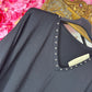 Long Sleeve The Studded Basic Zwart Plus Size maat 48 t/m 52