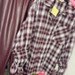 Blouse Blingy Ruit Bordeaux Plus Size Maat t/m 48