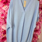 Blouse Ballon Sum Licht Blauw Plus Size maat 48 t/m 54
