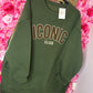 Trui Icon Soft Leger Groen Plus Size Maat 48 t/m 52-54