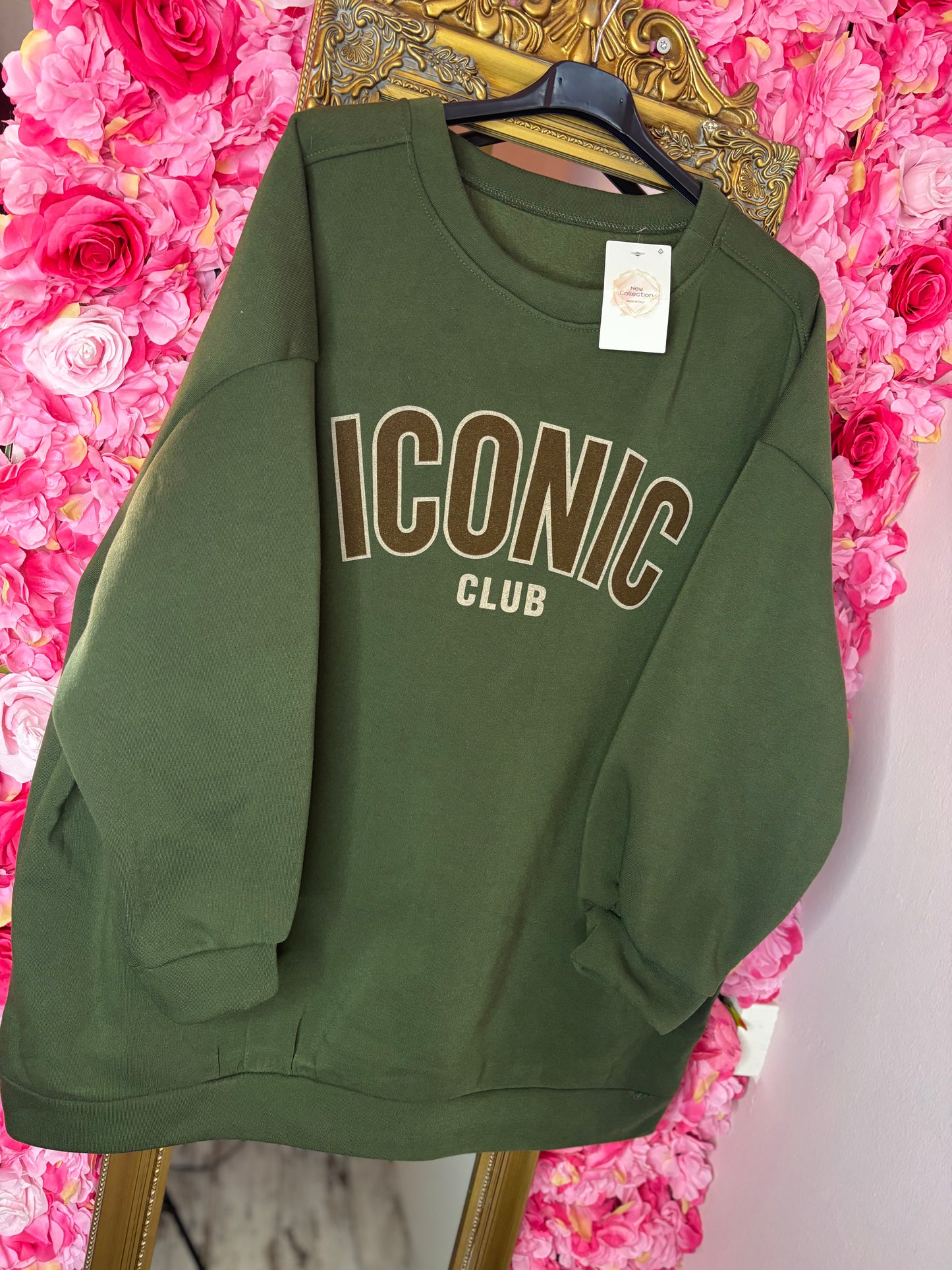 Trui Icon Soft Leger Groen Plus Size Maat 48 t/m 52-54