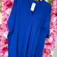 Blouse Ballon Sum Konings Blauw Plus Size maat 48 t/m 54