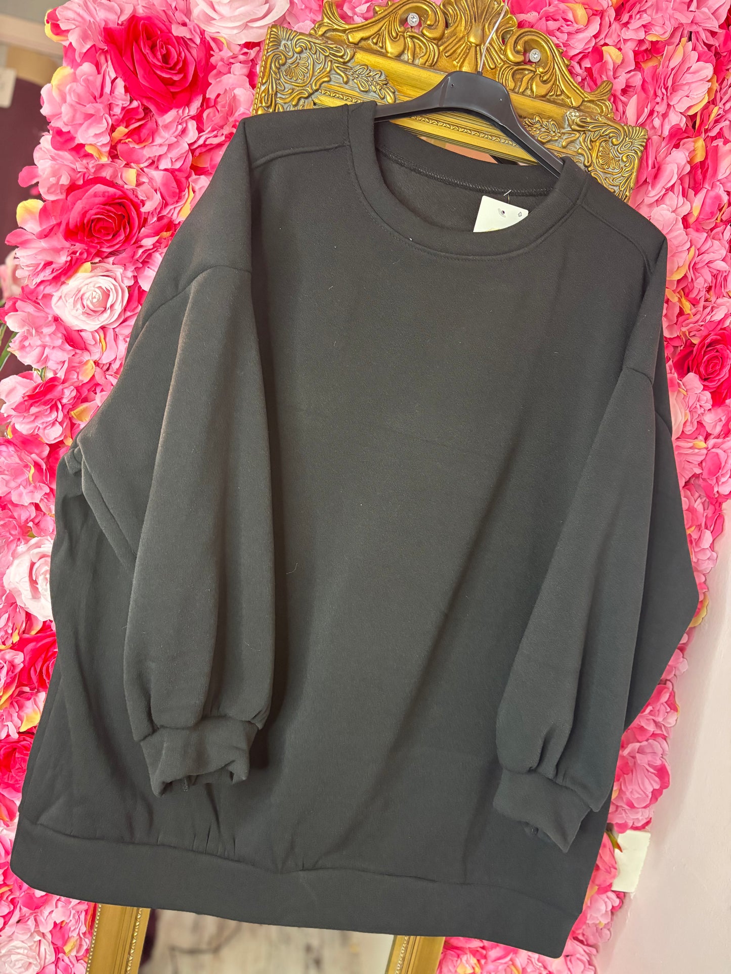 Trui Ultime Cozy Zwart Plus Size Maat 48 t/m 52