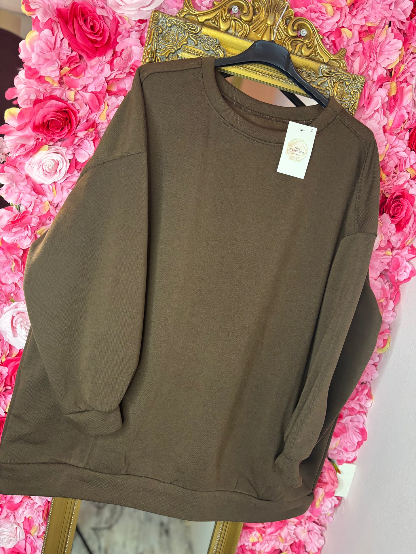 Trui Ultime Cozy Bruin Plus Size Maat 48 t/m 52