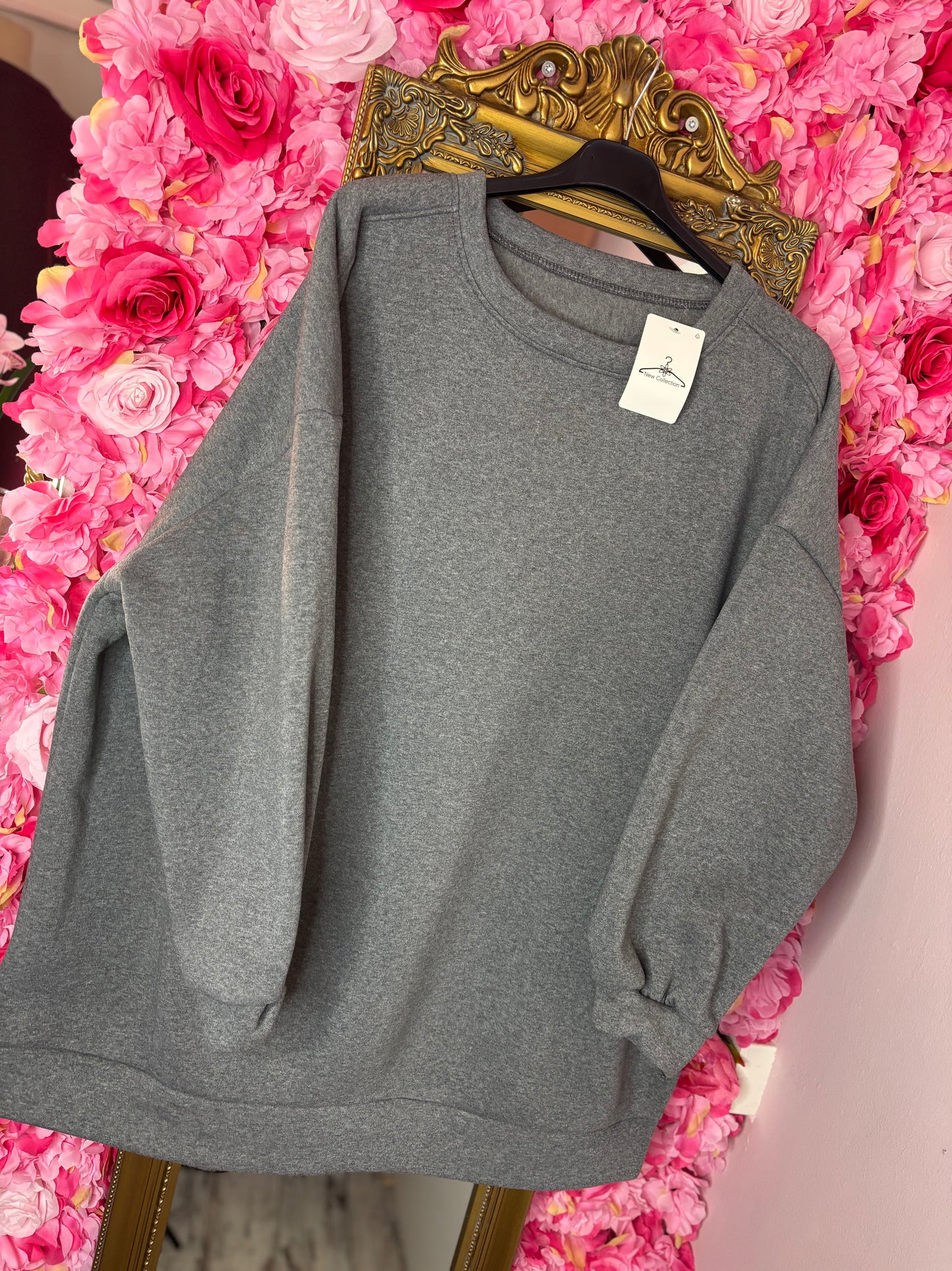 Trui Ultime Cozy Grijs Plus Size Maat 48 t/m 52