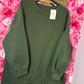 Trui Ultime Cozy Leger Groen Plus Size Maat 48 t/m 52