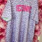 Jurk Icon Panter Lilla Plus Size Maat 46 t/m 52-54