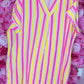 *LUCKY LOOK* Lange Jurk Happy Katoen Geel Plus Size Maat 48 t/m 54