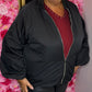 Bomber Sporty Zwart Plus Size Maat 48 t/m 52-54