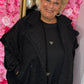 Gilet Teddy Zwart Plus Size Maat 48 t/m 54