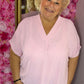 Blouse Ballon Sum Licht Roze Plus Size maat 48 t/m 54