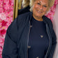 Sweater Sweatheart Donker Blauw Plus Size Maat 50 t/m 54