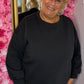 Trui Ultime Cozy Zwart Plus Size Maat 48 t/m 52