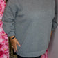 Trui Ultime Cozy Grijs Plus Size Maat 48 t/m 52