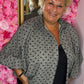 Blouse Butterfly Love Zwart Plus Size Maat 44 t/m 48-50