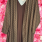 Kimono Flucc Bruin Plus size Maat 48 t/m 56-58