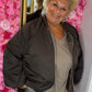 Bomber Sporty Bruin Plus Size Maat 48 t/m 52-54