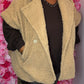 Gilet Teddy Camel Plus Size Maat 48 t/m 54