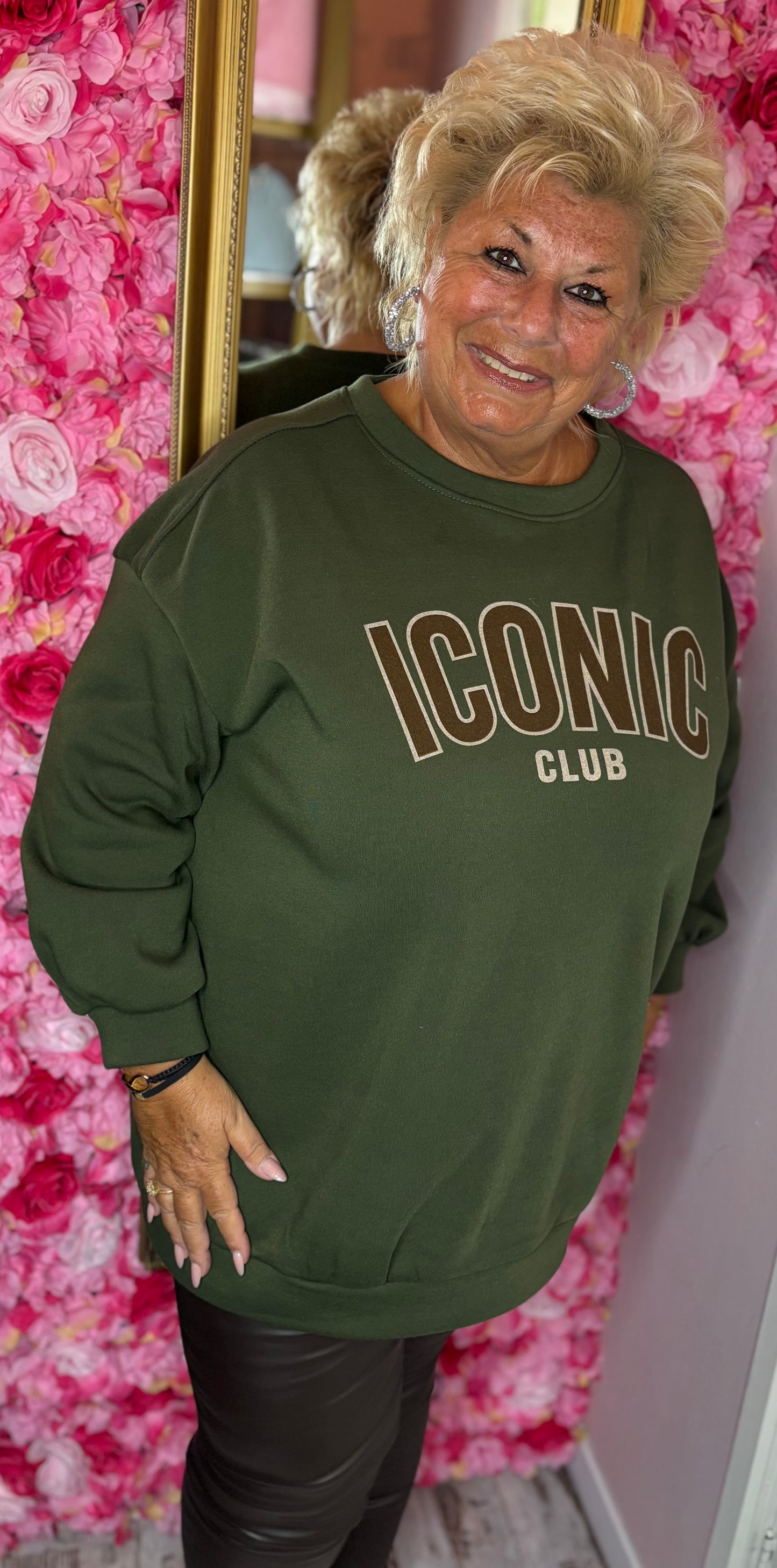 Trui Icon Soft Leger Groen Plus Size Maat 48 t/m 52-54