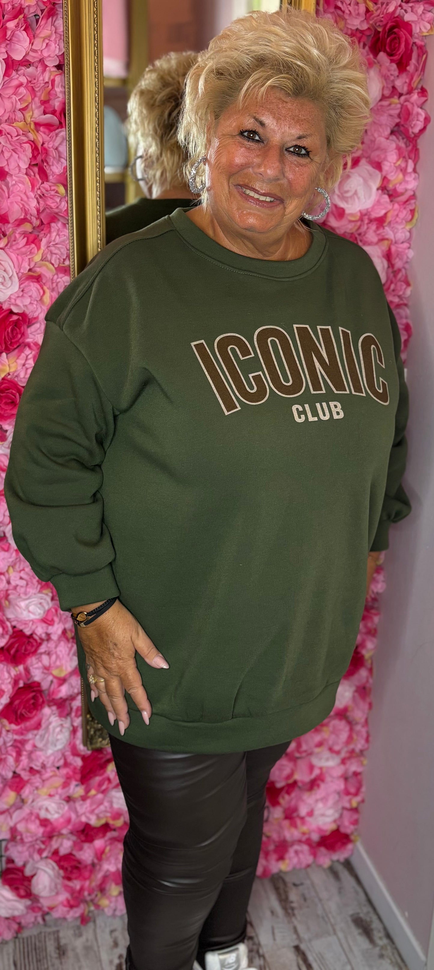 Trui Icon Soft Leger Groen Plus Size Maat 48 t/m 52-54