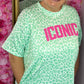 Jurk Icon Panter Mint Plus Size Maat 46 t/m 52-54