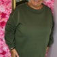 Trui Ultime Cozy Leger Groen Plus Size Maat 48 t/m 52