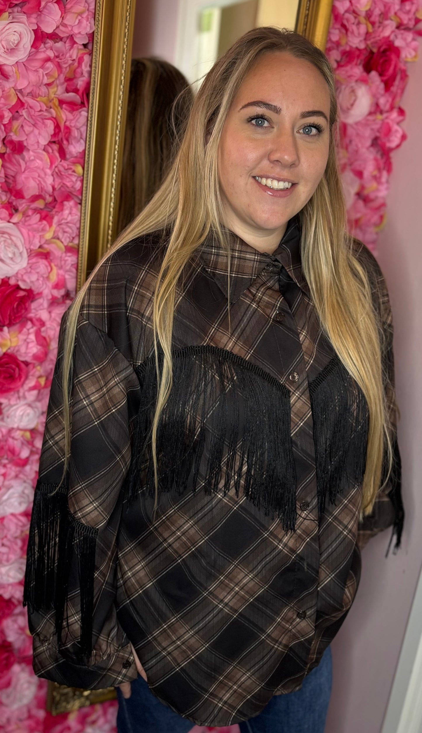 Blouse West Wild Zwart Plus Size Maat 44 t/m 48
