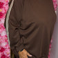 Comfy Set Sporty Chic Bruin Plus Size maat 48 t/m 54