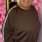 Comfy Set Sporty Chic Bruin Plus Size maat 48 t/m 54