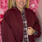 Bomber Sporty Bordeaux Plus Size Maat 48 t/m 52-54