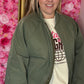 Bomber Sporty Leger Groen Plus Size Maat 48 t/m 52-54