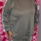 Comfy Set Sporty Chic Grijs Plus Size maat 48 t/m 54