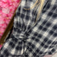 Blouse Blingy Ruit Zwart Plus Size Maat t/m 48