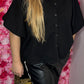 Blouse Basic Butty Zwart Plus Size Maat 44 t/m 48-50