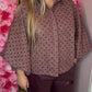 Pofbroek Leather Look The Rebel Bordeaux Plus Size Maat t/m 46