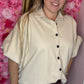 Blouse Basic Butty Beige Plus Size Maat 44 t/m 48-50